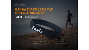 Fenix AFH-10 - Bandă elastică de cap reflectorizantă - pentru activități sportive - Albastru Fenix AFH-10 - Bandă elastică de cap reflectorizantă - pentru activități sportive - Albastru