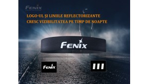 Fenix AFH-10 - Bandă elastică de cap reflectorizantă - pentru activități sportive - Albastru Fenix AFH-10 - Bandă elastică de cap reflectorizantă - pentru activități sportive - Albastru