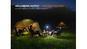 Fenix CL20R PRO - Lanternă camping - 400 Lumeni - 15 Metri - Midnight Black