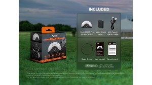 Fenix CL20R PRO - Lanternă camping - 400 Lumeni - 15 Metri - Midnight Black