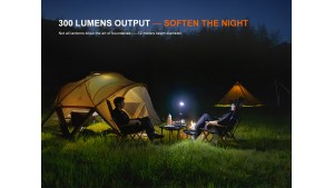 Fenix CL20R V2.0 - Lanternă camping - 300 Lumeni - 12 Metri - Midnight Black