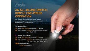 Fenix MINI-LITE - Lanternă multi-funcțională EDC - 150 Lumeni - 40 Metri