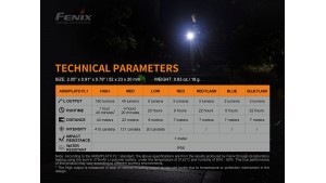 Fenix MINI-LITE - Lanternă multi-funcțională EDC - 150 Lumeni - 40 Metri