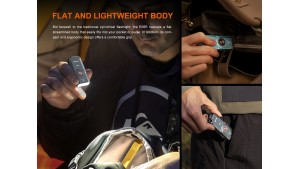 Fenix E06R - Lanternă EDC tip Breloc - 700 Lumeni - 80 Metri - Gun Grey