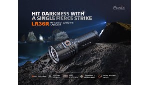 Fenix LR36R - Laser LEP și Lumină albă - Lanternă profesională - 10000 Lumeni - 1260 Metri
