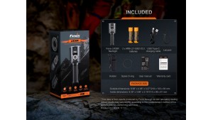Fenix LR36R - Laser LEP și Lumină albă - Lanternă profesională - 10000 Lumeni - 1260 Metri