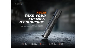 Fenix PD32R - Lanternă Reîncărcabilă - 1400 Lumeni - 344 Metri - Roddish Brown