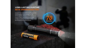 Fenix PD32R - Lanternă Reîncărcabilă - 1400 Lumeni - 344 Metri - Roddish Brown