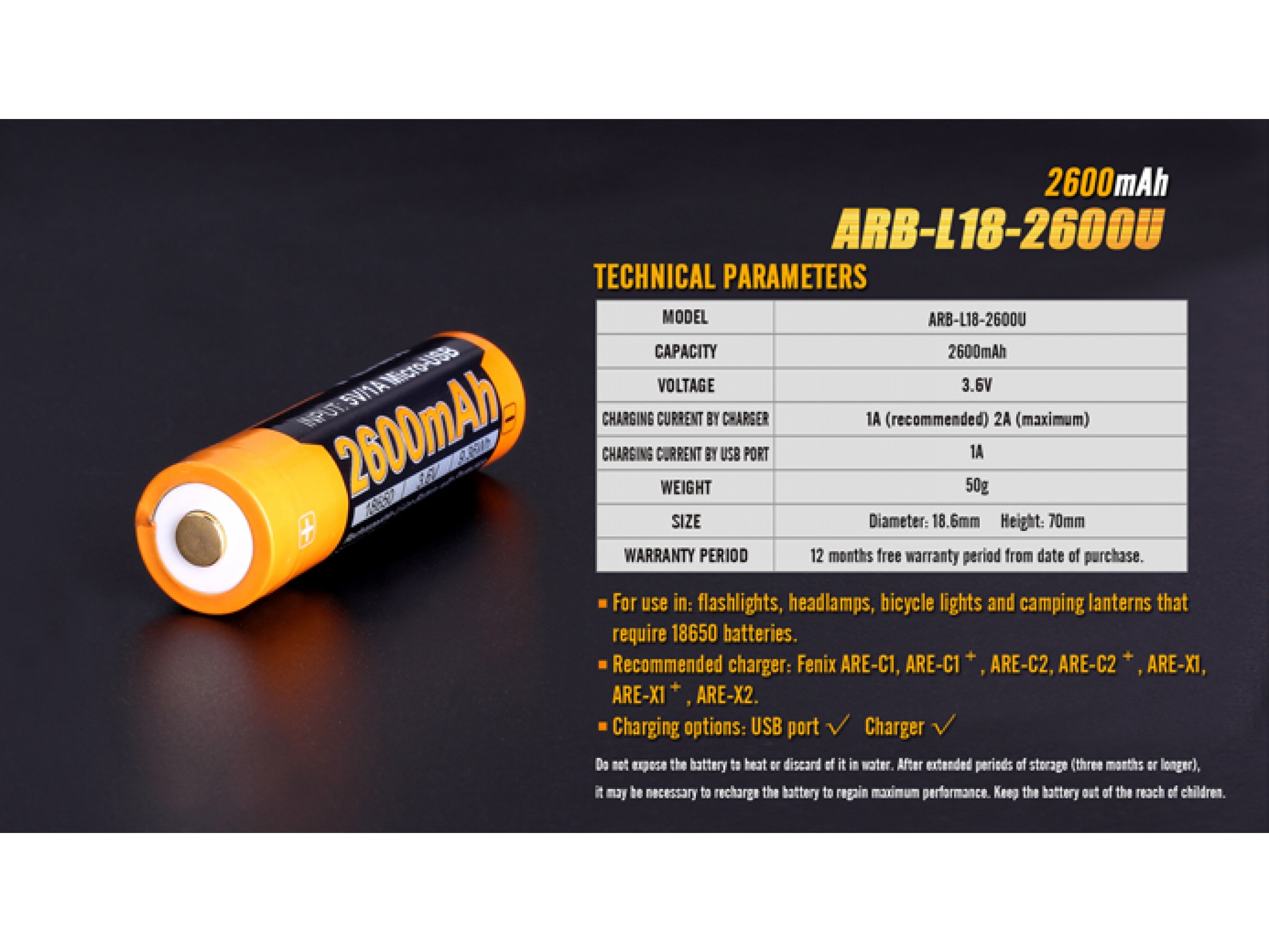 Элементы питания характеристики. Аккумулятор Fenix 18650 с разъемом для USB ARB-l18-2600u. Аккумулятор 14500 USB Fenix 1600mah. Аккумулятор li-ion Fenix ARB-l18-2600u 18650. Fenix ARB-l14-1600.